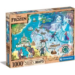 Disney Story Maps Frozen Puslespil 1000 Brikker
