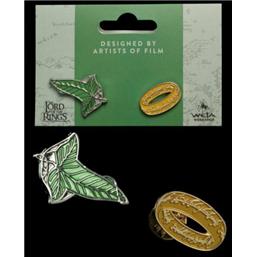 Elfen Leaf & One Ring Collectors Pins 2-Pack