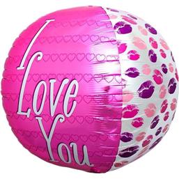 Diverse: Kissy Lips Folie Ballon 43 cm