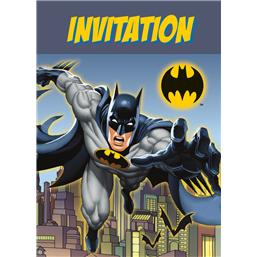 Batman invitationer 8 styk