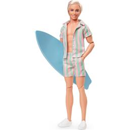 BarbieKen Wearing Pastel Striped Beach Dukke