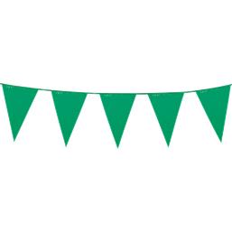 Diverse: Flagbanner - Grøn - Stor - 10 meter