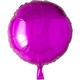 Diverse: Pink Rund Folie Ballon 46 cm
